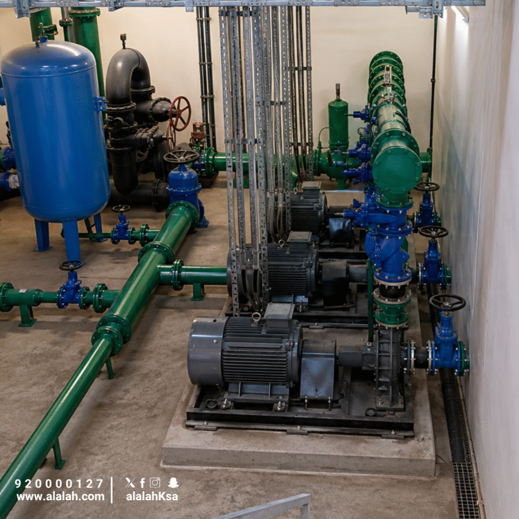 توريد وتركيب مجموعة مضخات مياه ايبارا GS100-400 (90KW) – لصالح الهيئة الملكية بالرياض